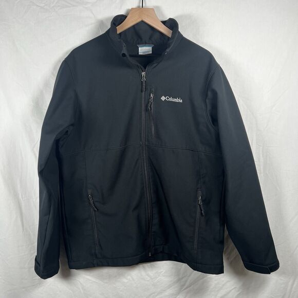 Columbia Other - Mens COLUMBIA Black Full Zip Pockets Fleece Lined Jacket Coat US Size L
